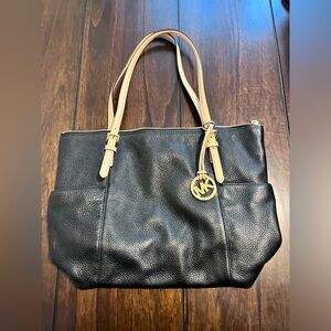 Michael Kors Black Leather Tote